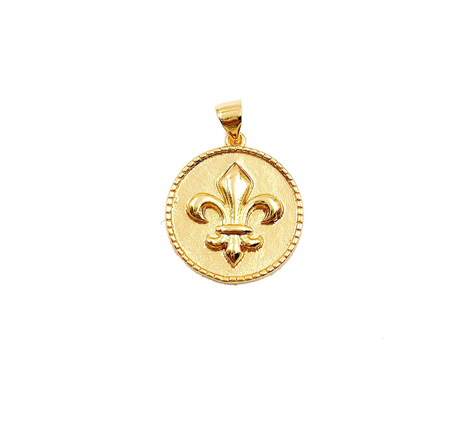 New Orleans Saints Fleur De Lis Gold Rhinestone Football Jersey Pendant  Necklace