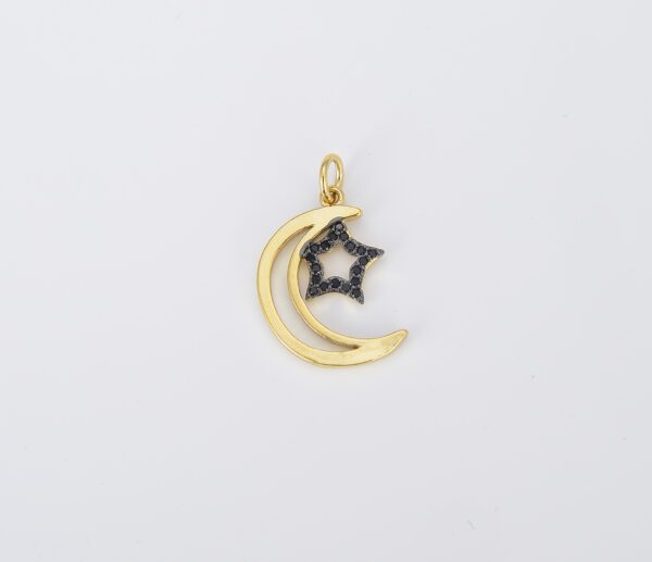 Crescent Moon Star Charm Jewelry