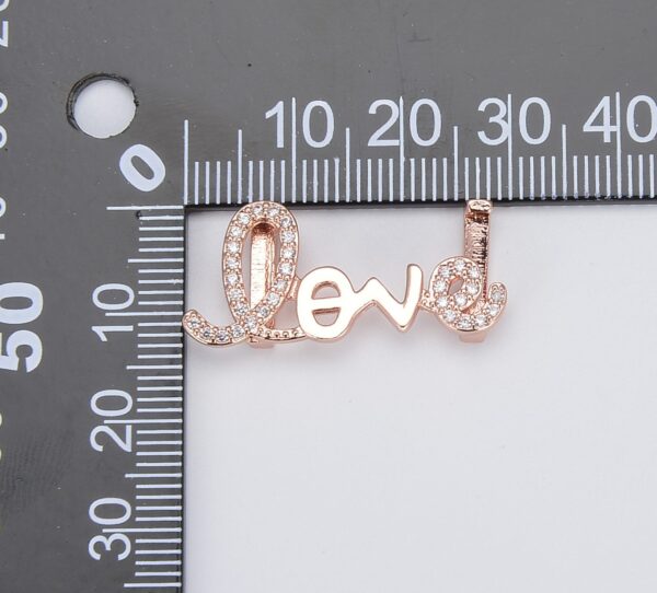 Measuring Love Word Slider Beads
