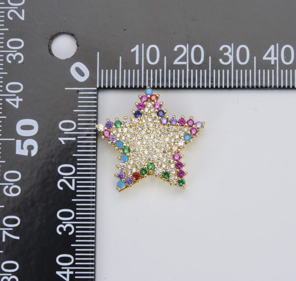Colorful CZ Star Beads