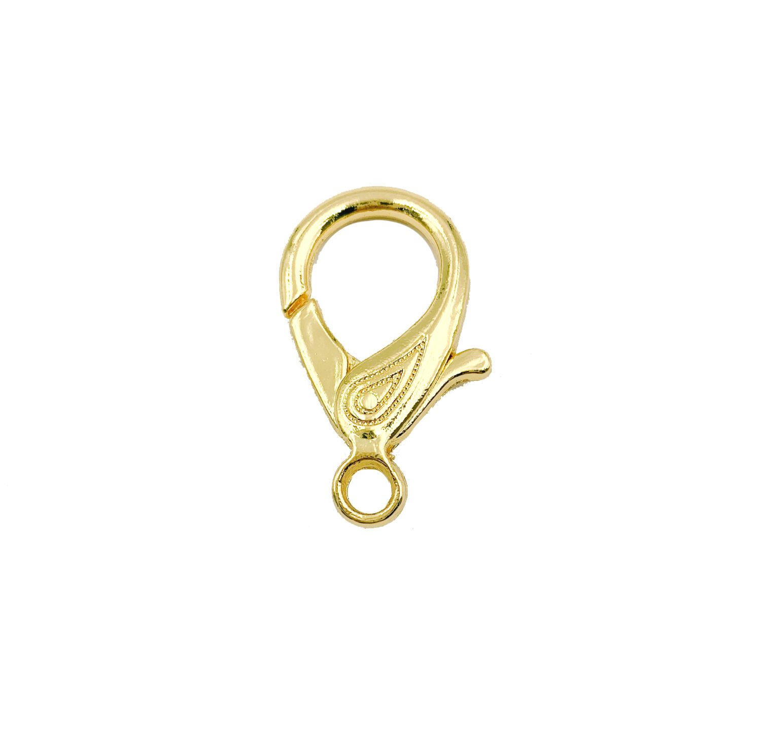 CL2532-Lobster Claw Clasp - 9x5mm Satin Hamilton Gold Plated