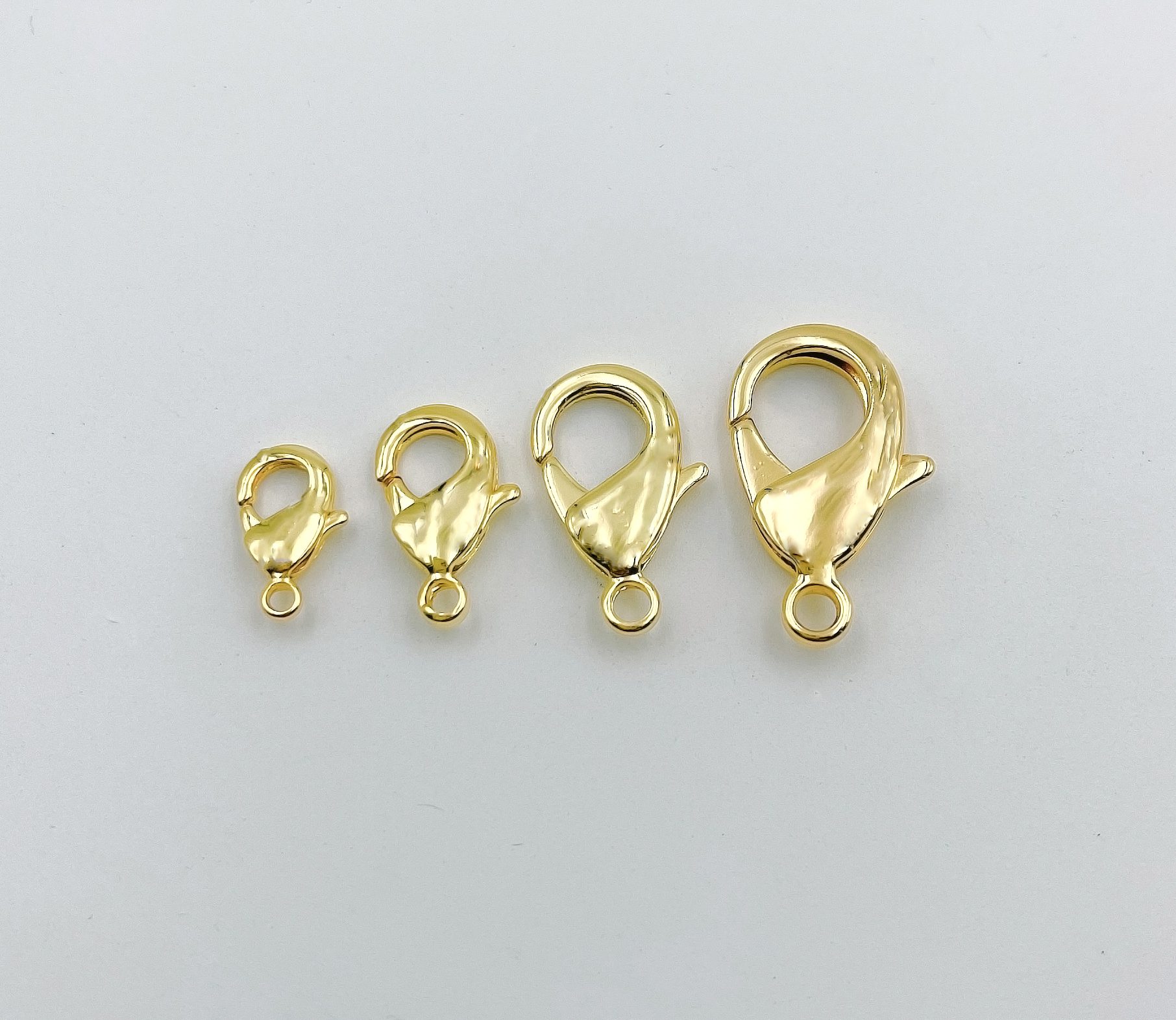 Yellow Gold 2 pcs 14k Gold Filled Straight Lobster Claw Clasp Bead Open Jump Ring 10mm Findings