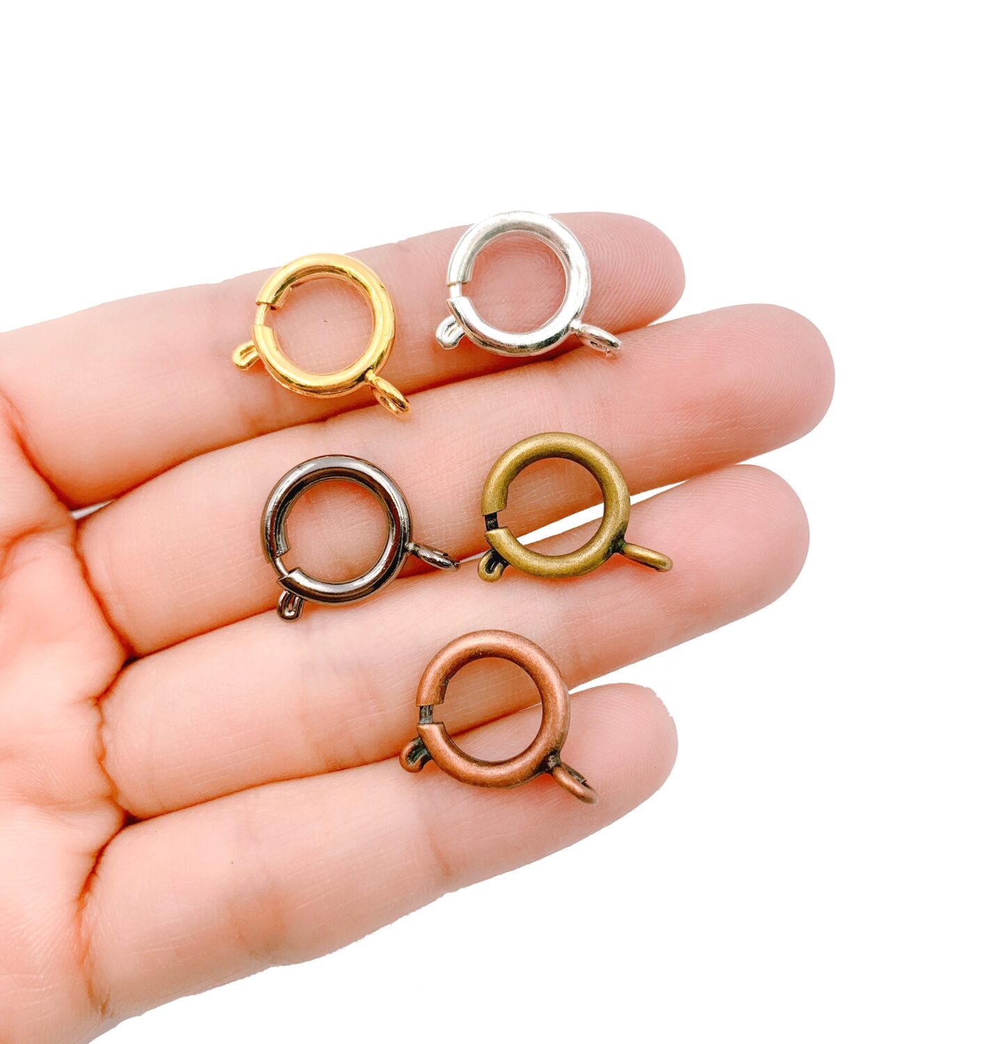 16mm Spring Clasp, Spring Ring Clasp, Bracelet Clasp, Necklace Clasp,  Pendant Clasp, Ring Clasp, CL433