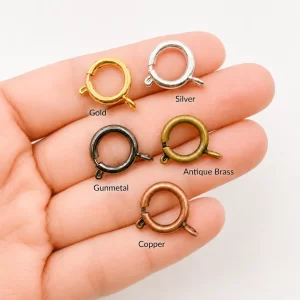 Spring Ring Clasp, Jewelry Clasp, Bracelet Clasp, Necklace Clasp, Jewelry Finding, DIY Jewelry Making Supply, Multiple Finishes, CL433