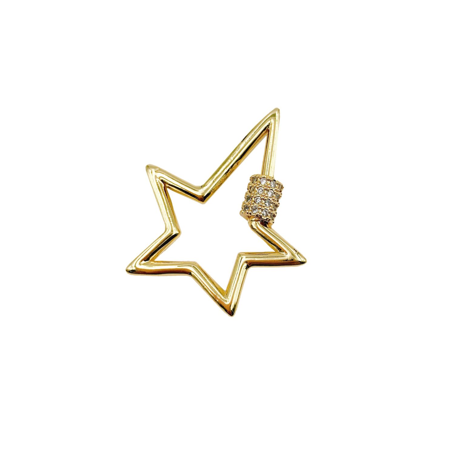 Gold Filled Star Carabiner Clasp, CZ Micro Pave Star Clasp, Carabiner  Clasp, Screw Clasp, Star Necklace, Cubic Zirconia, 30mm, CL436 -  BeadsCreation4u