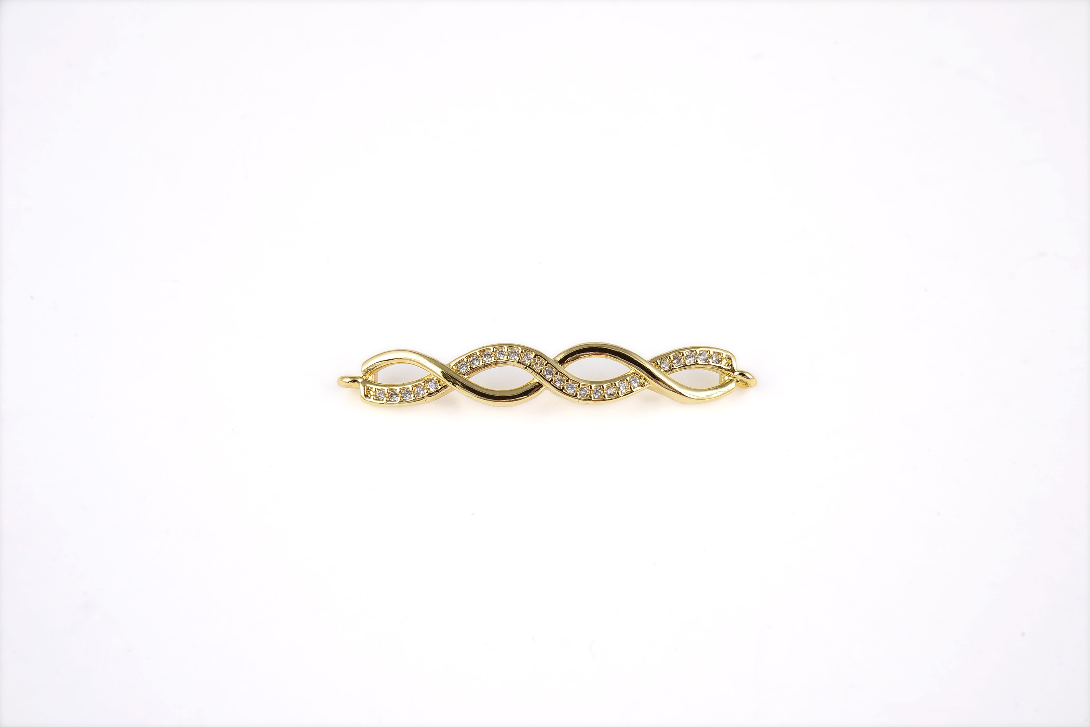 rose goldgoldBlackrubygreen 35x12mm multi strands White silver CZ Micro Pave Chain Connector Link Connector