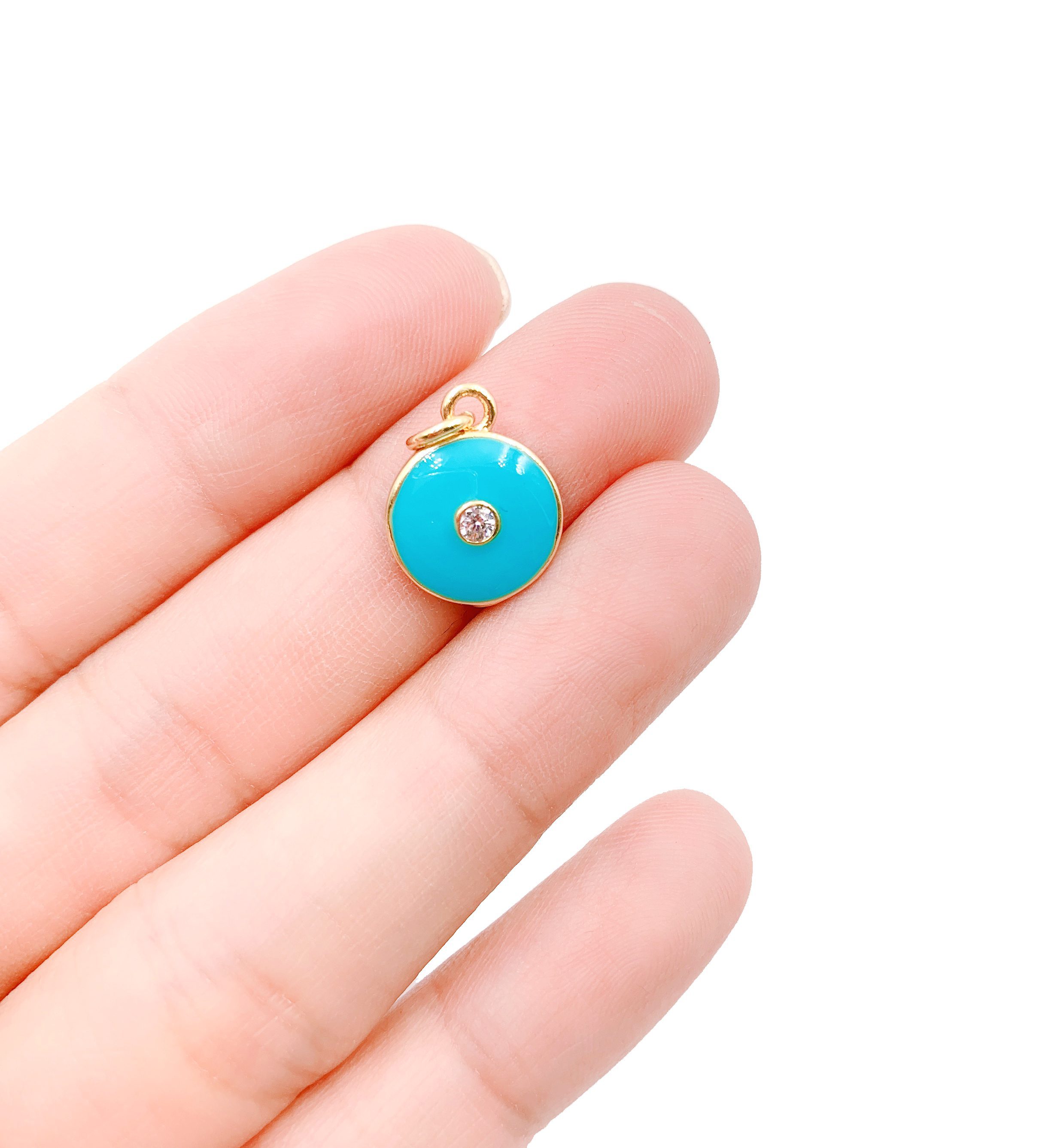 turquoise-blue-enamel-evil-eye-charm-cz-micro-pave-evil-eye-pendant