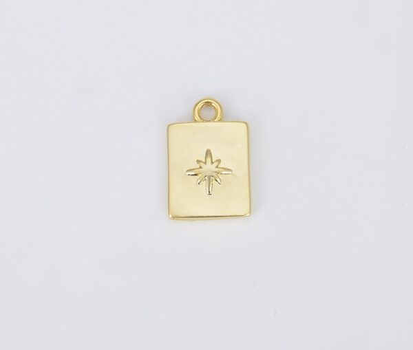 Gold Moon Star Celestial Jewelry Pendant
