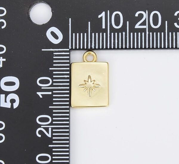 Gold Moon Star Celestial Jewelry Pendant