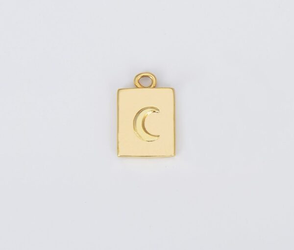 Crescent Moon and Star Charm Pendant
