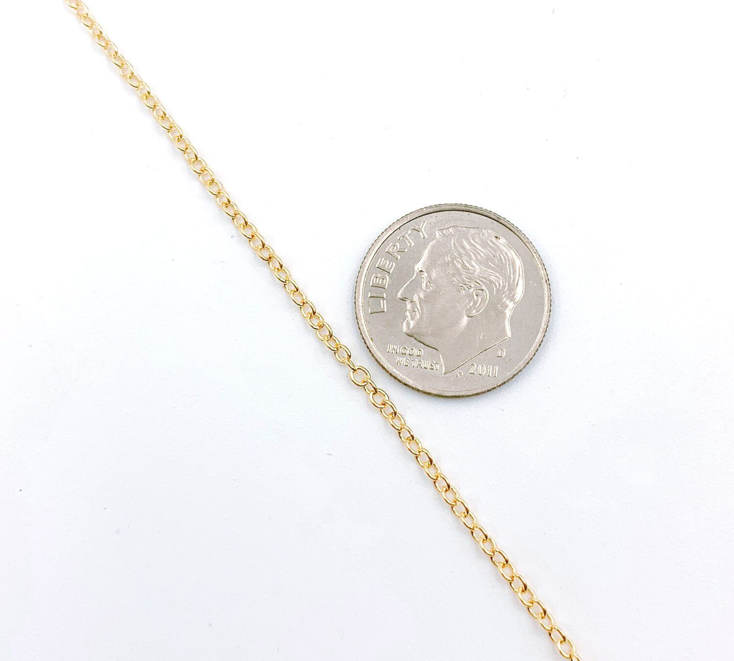 18K Gold Finished Necklace Chains, Flat Curb, Oval Bead, Station, Beaded,  Figaro, Satellite, Ball Chain, Cuban Curb, Chain Jewelry, Chain Jewelry,  CH_Batch2