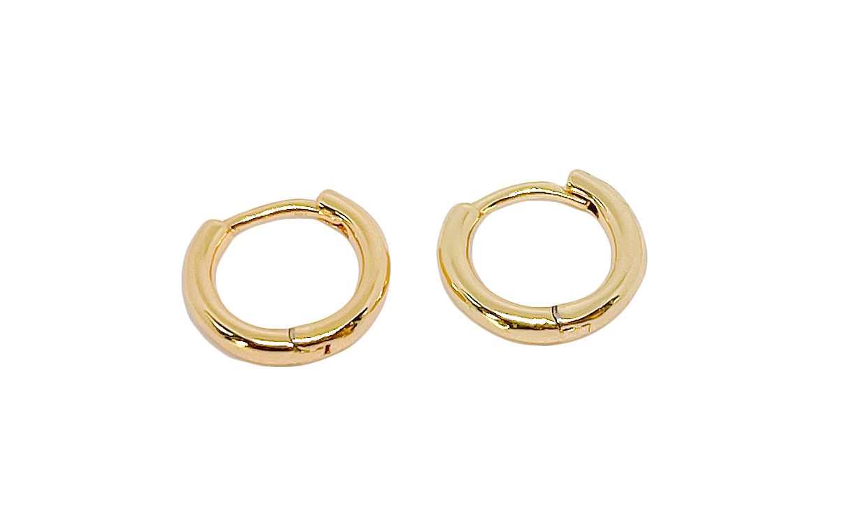 14K Gold Filled Dainty Hoop Earrings Pair, Small Hoop Earring