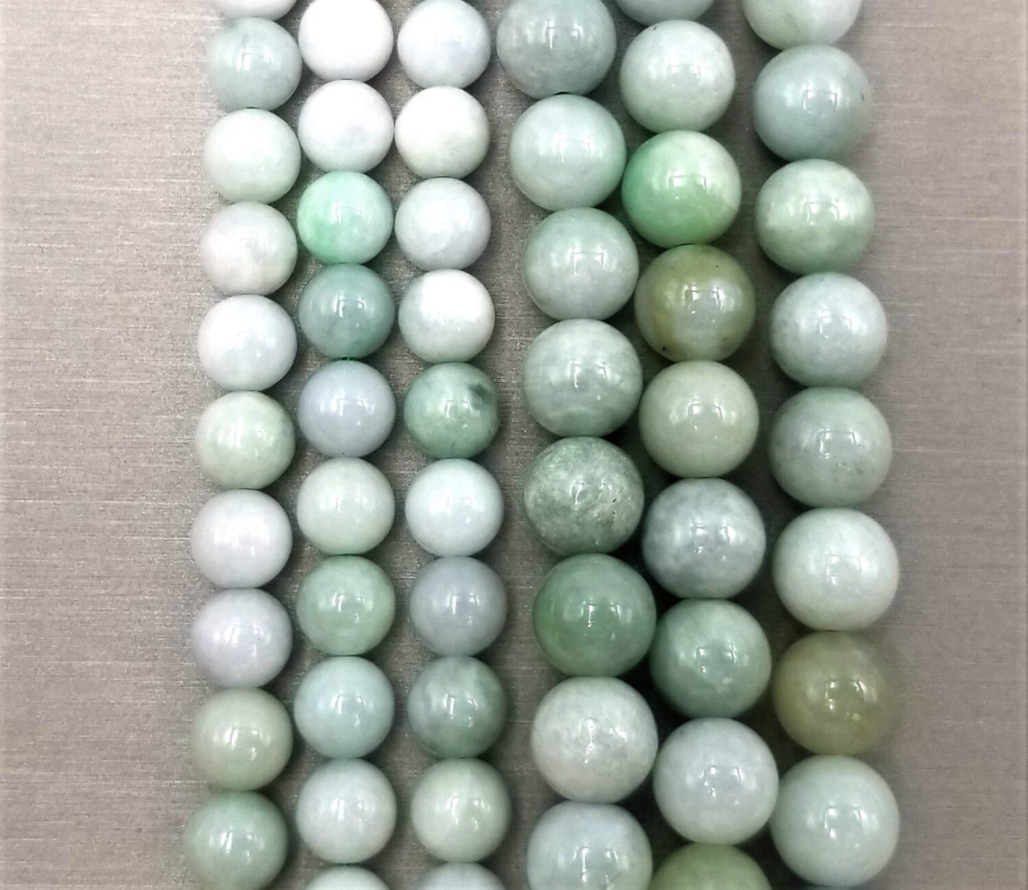 Nature Jade Gemstone Round Beads 6mm 8mm 15.5" Full Strand GRN466 - Image 3