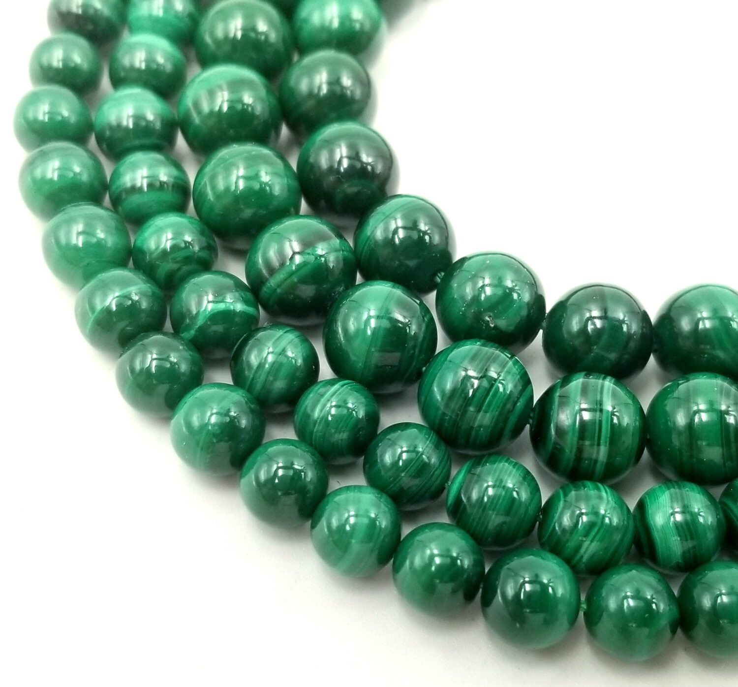 Genuine Green Jade Beads Round, Smooth Loose Jade Beads for Jewelry Making,  8mm Beads, 15.5 Inches per Strand 