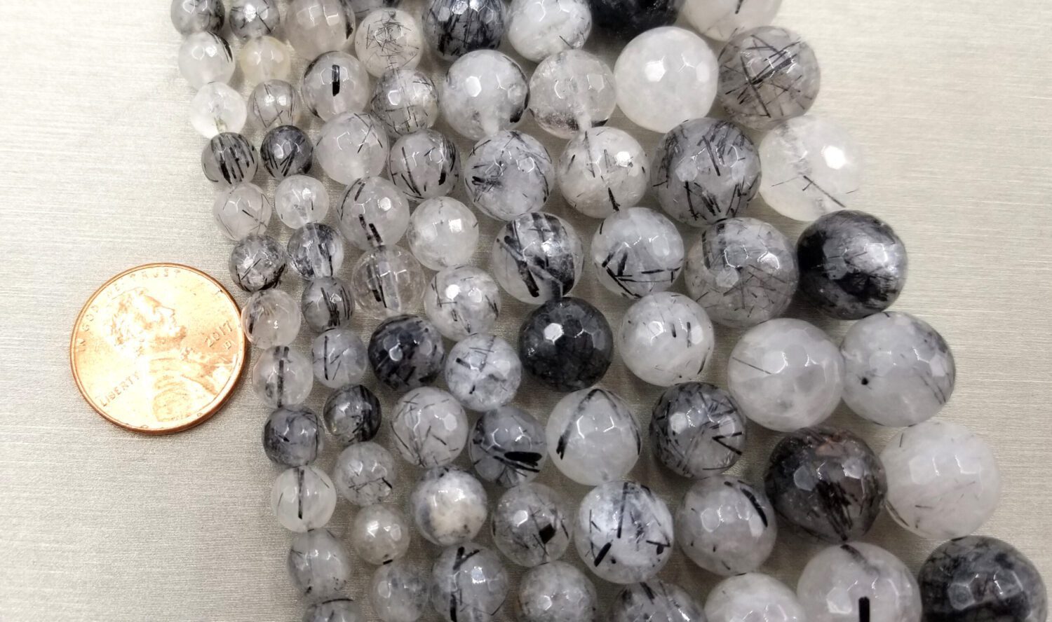 6MM Black Rutilated Quartz Beads Grade AAA Genuine Natural Gemstone Full  Strand Faceted Round Loose Beads 15, GRN036