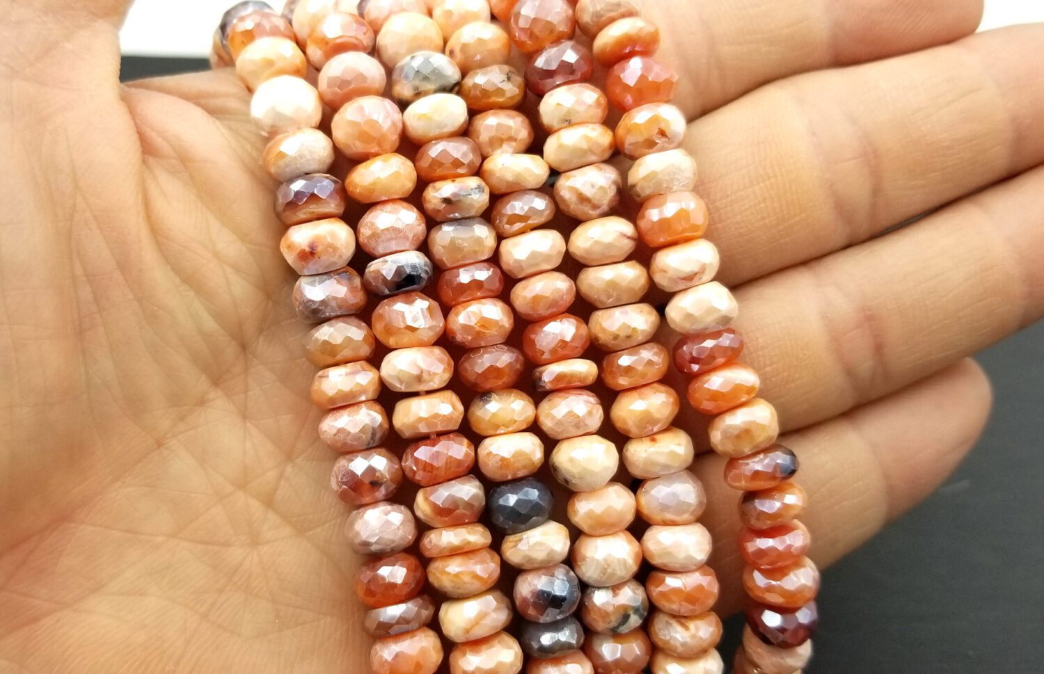 16 Pieces Mexican Fire Opal Faceted Pear Cut Beads Natural Gemstone Side Drill Beads Line Strand | Genuine Opal Beads store | 15x9x7 t o9x6x4 mm