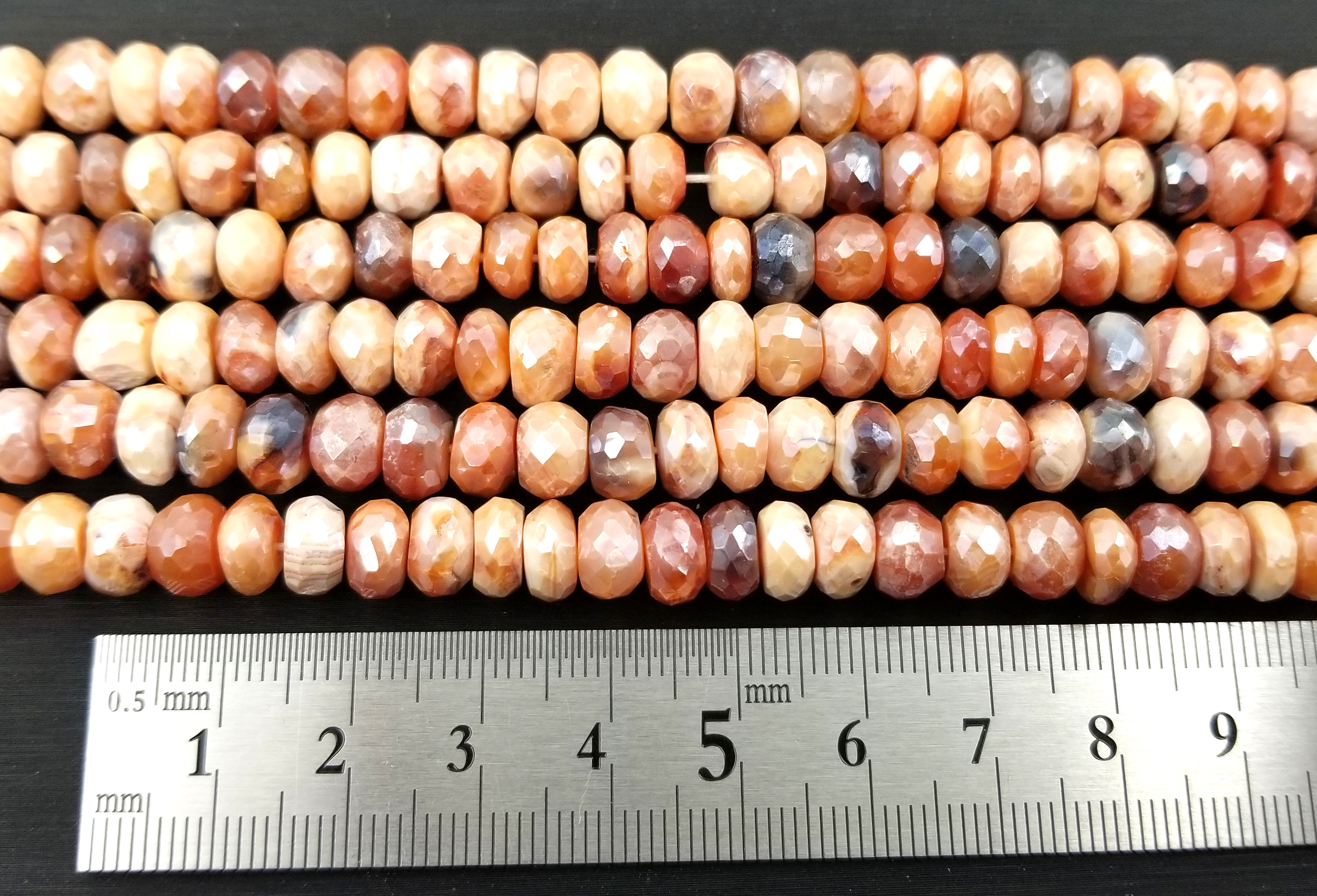 Mexican Fire Opal Faceted 2mm Round Beads Grade A Natural Gemstone Faceted Round Loose Beads Stone Beads for Jewelry Making
