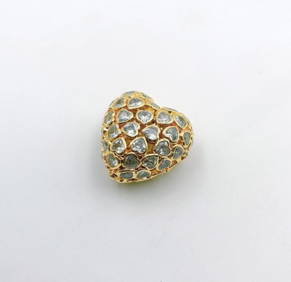 Gold Heart Beads Pendant