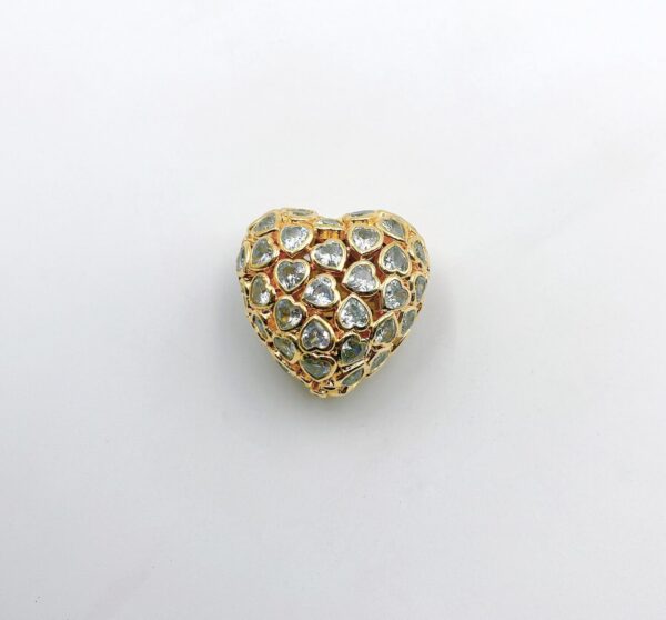 Gold Heart Beads Pendant