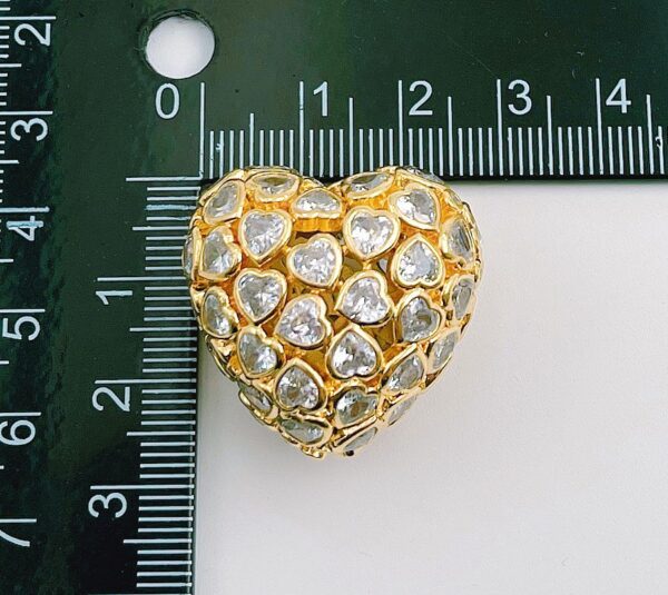 Gold Heart Beads Pendant