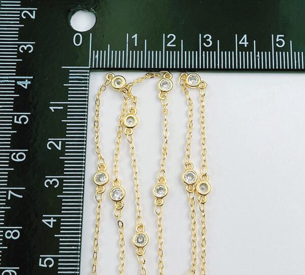 Measuring Gold Filled Chain Round