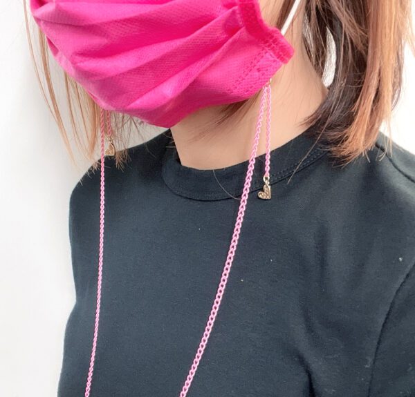 Pink Face Mask Chain