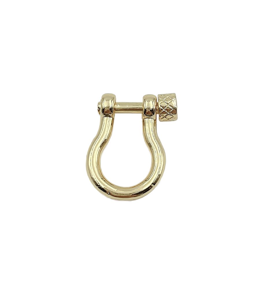 CL455 Anchor Necklace Gold Screw Clasp Lock 18x15mm Anchor Shackle Sailor Bracelet Clasp Supply Nautical Bracelet Clasps