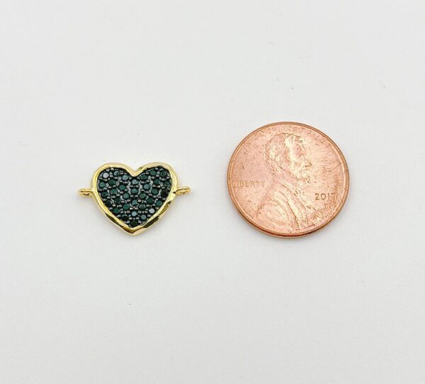 Heart Charm Connector and Coin and Coin