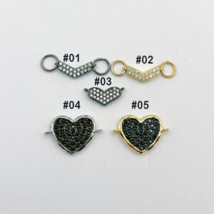 Different Kind of Heart Charm Connector
