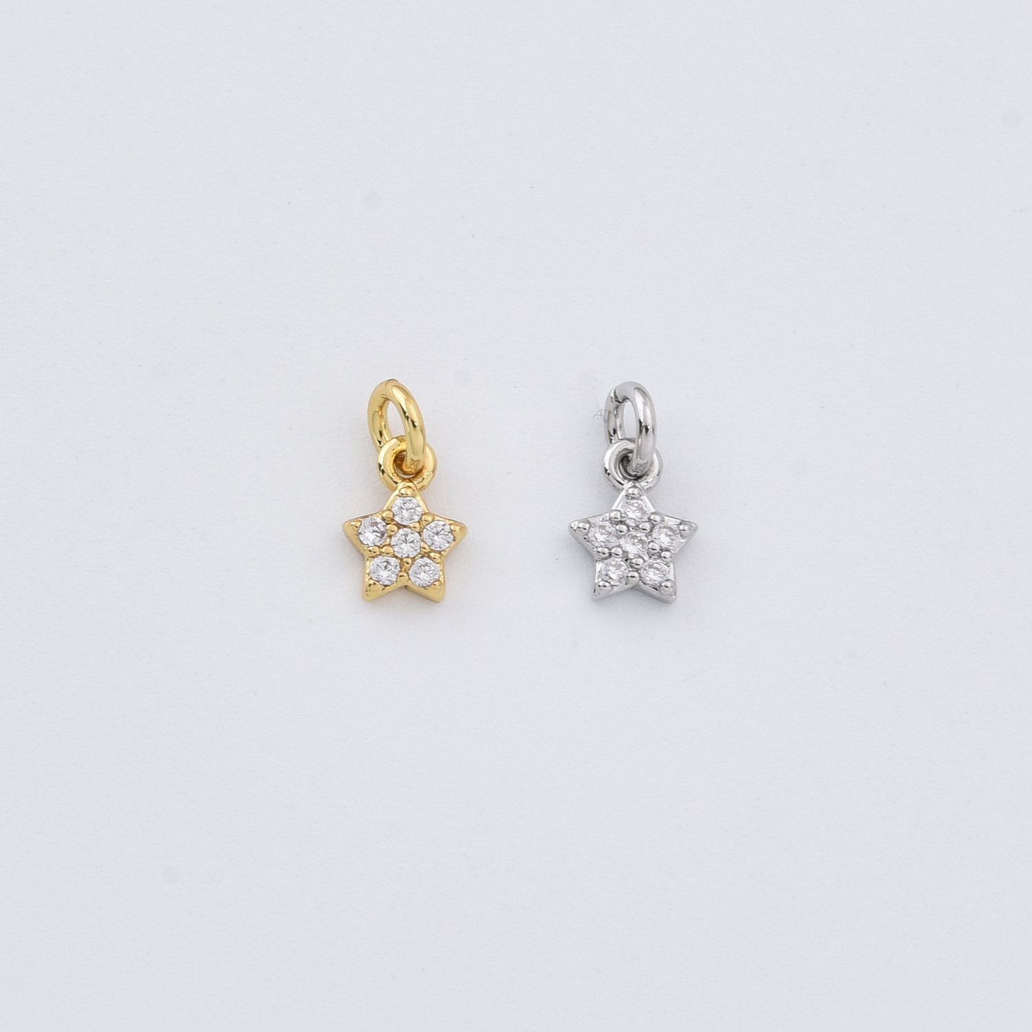 18K Gold Filled Mini Star CZ Charm CP010B