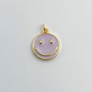 Purple Smiley Happy Charms