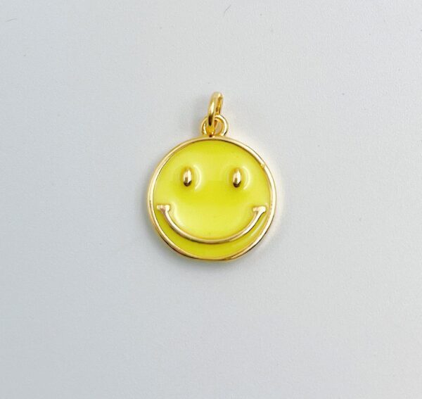 Yellow Smiley Happy Charms