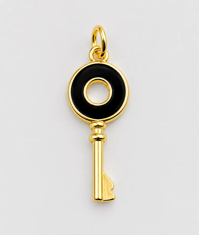 Gold Filled Enamel Key Charm, Colorful Skeleton Key Pendant, Pink Black Red Green Key Jewelry Finding for DIY Necklace Bracelet, CP1312 - Image 4