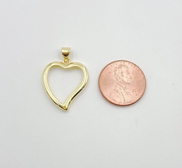 Heart Gold Charm Pendant and Coin