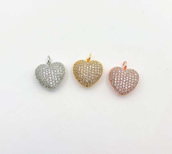 Variety of Heart Charm Dangling Pendant