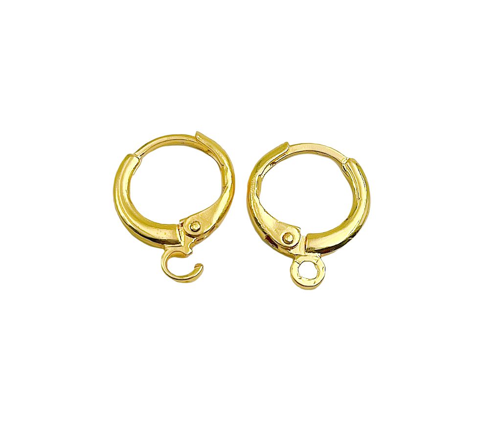 Simple Round 12mm One Touch Earring jewelry Making, Earring