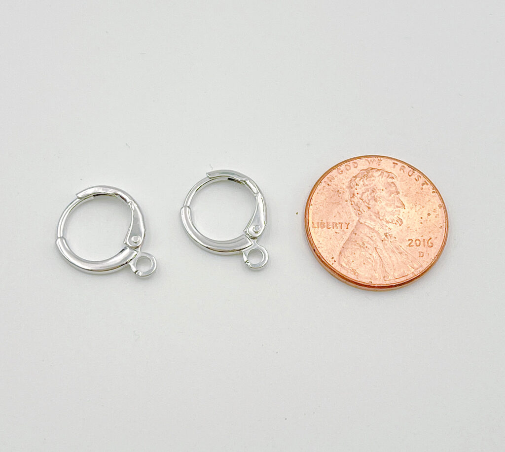 Simple Round 12mm One Touch Earring jewelry Making, Earring