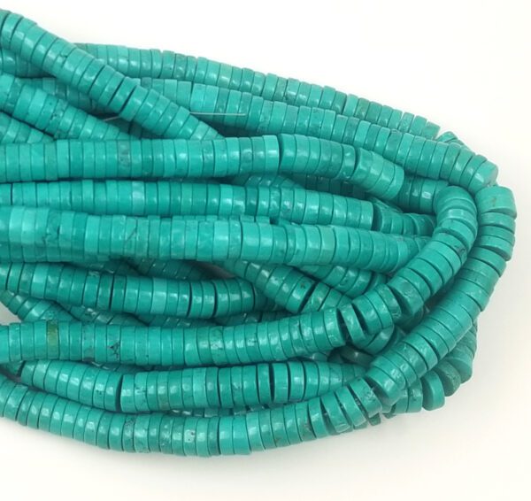 Blue Turquoise Heishi Gemstone Beads