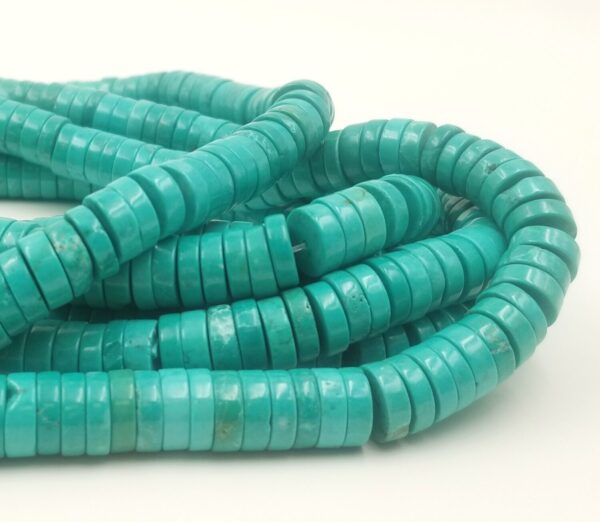 Blue Turquoise Heishi Gemstone Beads