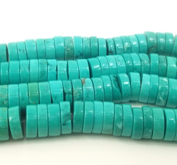 Blue Turquoise Heishi Gemstone Beads