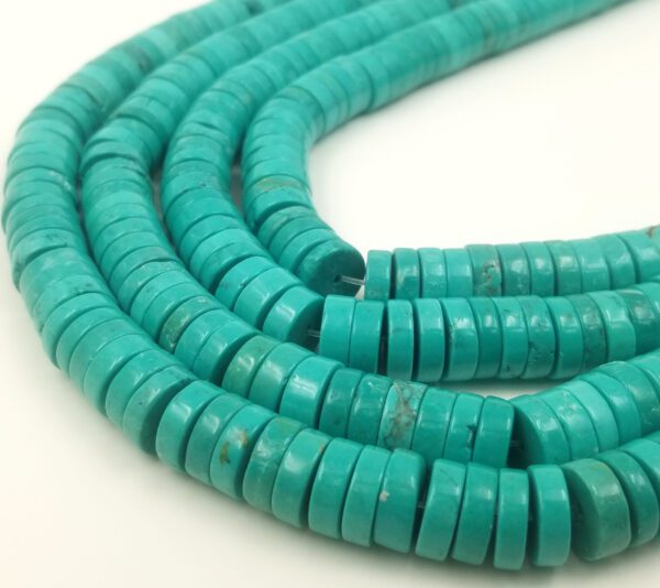 Blue Turquoise Heishi Gemstone Beads