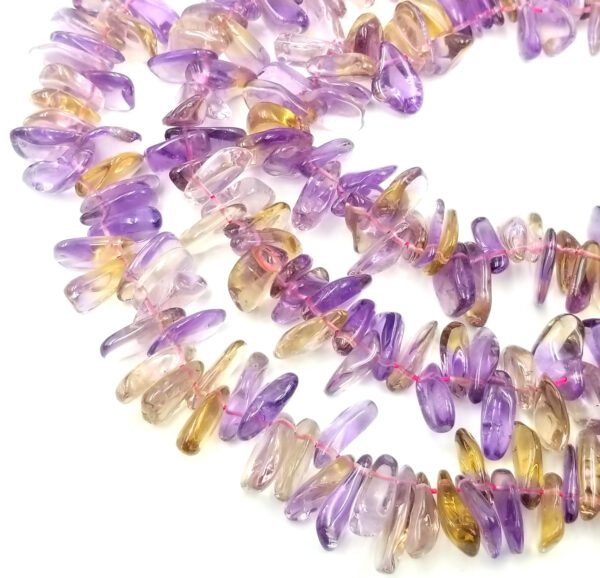 Natural Ametrine Nugget Chunk Beads