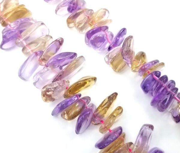 Natural Ametrine Nugget Chunk Beads