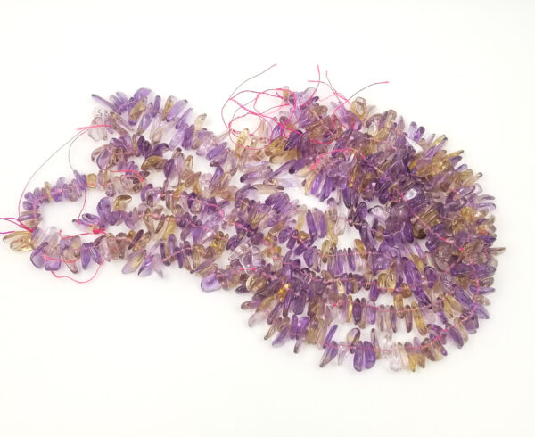 Natural Ametrine Nugget Chunk Beads