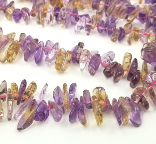 Natural Ametrine Nugget Chunk Beads