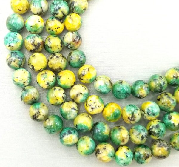 Natural Seraphinite Yellow Beads