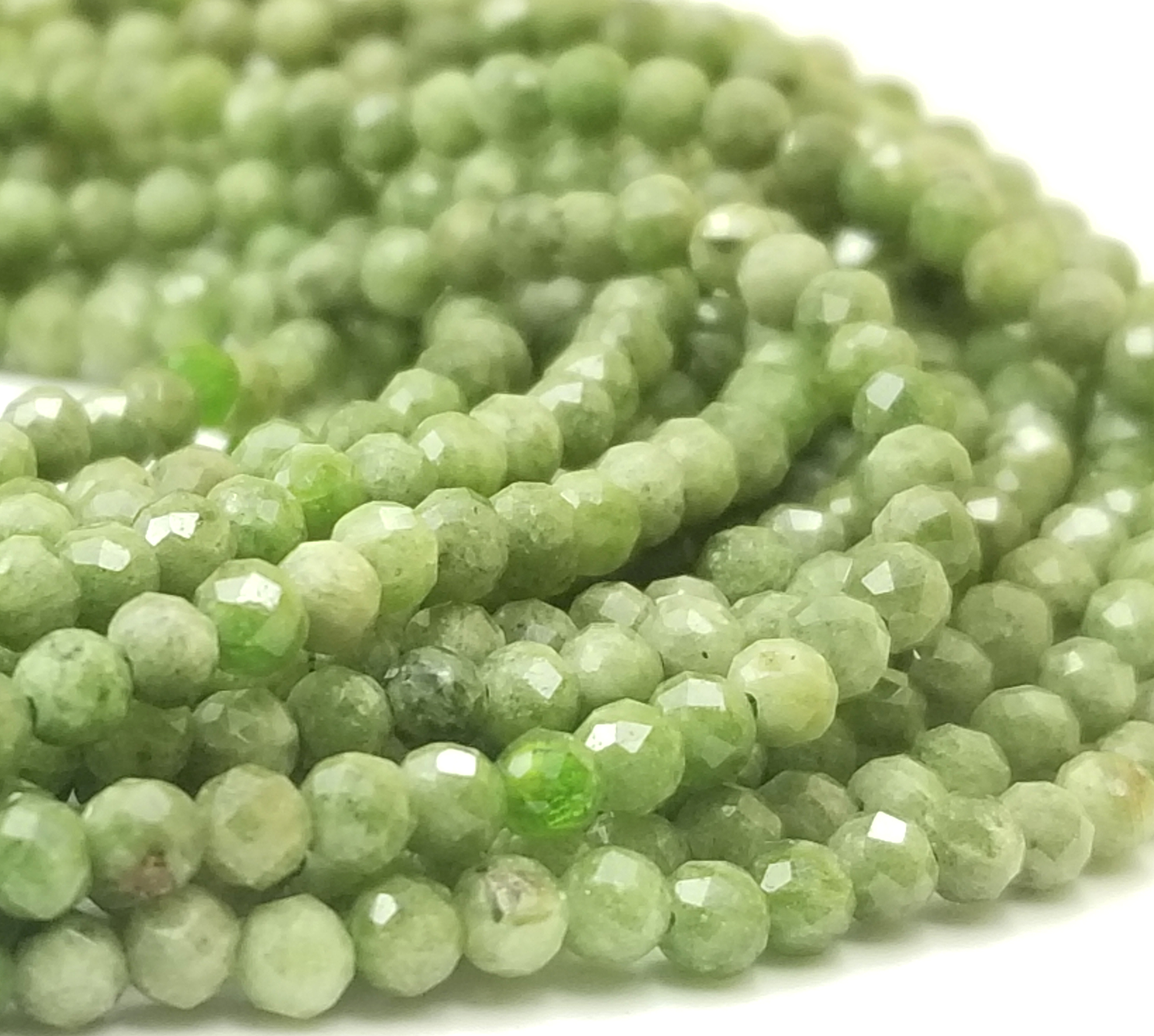 Faceted Jade Jasper Round Genuine Green Jasper Beads Canada Faceted