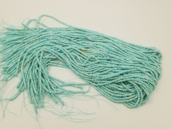 Faceted Turquoise Rondelle Beads