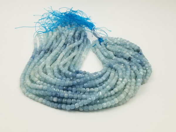 AquaMarine Cube Beads