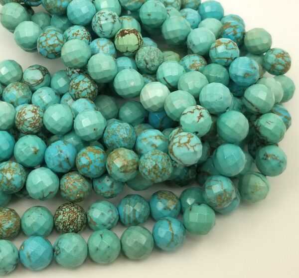 Faceted Turquoise Gemstone Beads